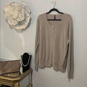 Falls Creek silver button up cardigan size xl